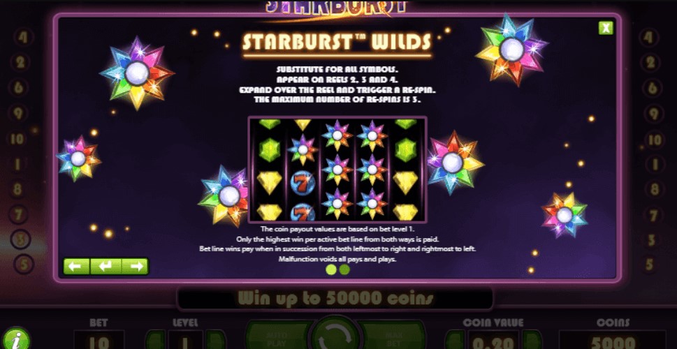 Starburst बड़ी जीत